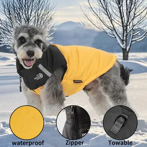 【】Cozy Dog Vest - Warm Christmas Puppy Clothes, Lightweight Puffer Jacket for Small Dogs and Large Dogs