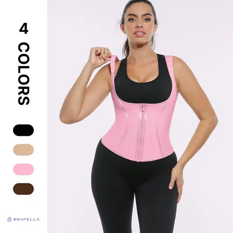 Shapellx AirSlim Steel Bones Core Control Latex Waist Trainer Vest TikTokShopBlackFriday Live