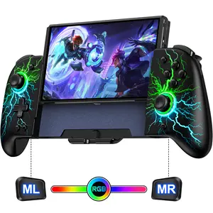 Joypad Controller for Switch/OLED, with Adjustable Turbo, RGB Light and Ergonomically Designed, Without NFC Function Accessories Console