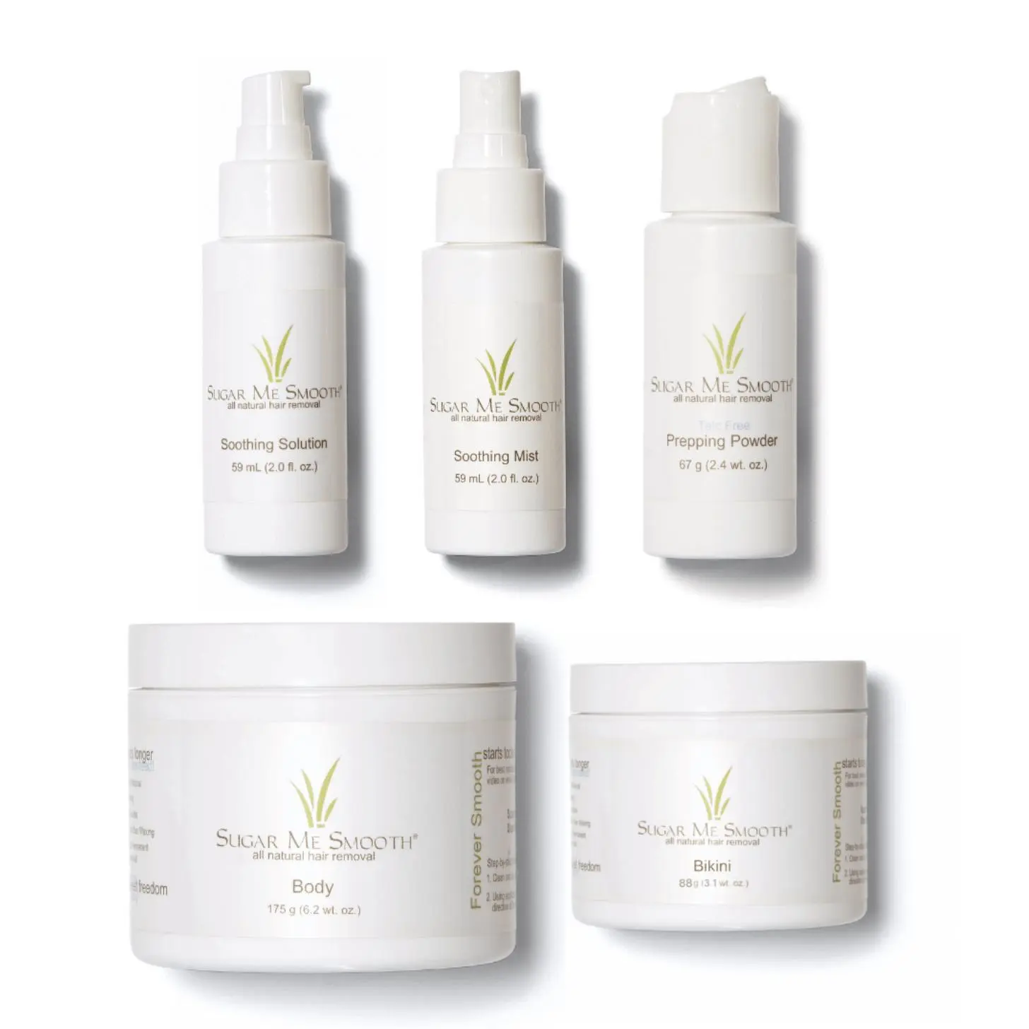 Full Body Hair Removal Kit - All Natural Sugar Wax For Body + Sensitive Areas
