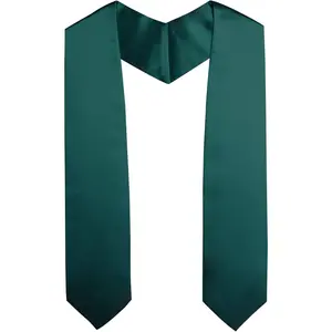 OSBO GradSeason Unisex Adult Plain Graduation Stole for Academic Commencements 60'' Long Polyester Shiny Satin All Seasons