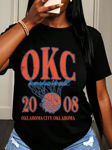 Okc Basketball 2008 Oklahoma City Oklahoma T-Shirt Women Mens Unisex Sport Fan Gift