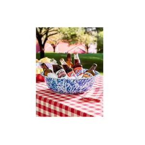 Spatterware Enamelware, 8-Quart Bowl