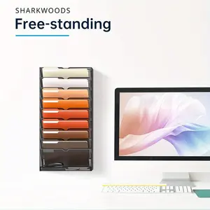 New Sharkwoods 10 tier Wall File Organizer Hanging Wall File Office folders
