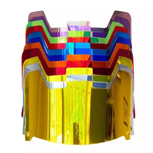 Adult Football Helmet Display Mirror Visors - Colorful Design with Multiple Colors and Clear Viewing Area