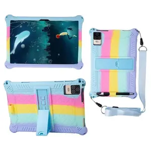 10.1 Universal Case Soft Silicone Tablet Funda for 10 10.1 inch Android Tablet PC Shockproof Stand Cover Case L 9.57in W 6.42in