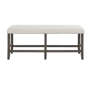 Willow Creek Distressed Solid Wood Counter Height Dining Bench