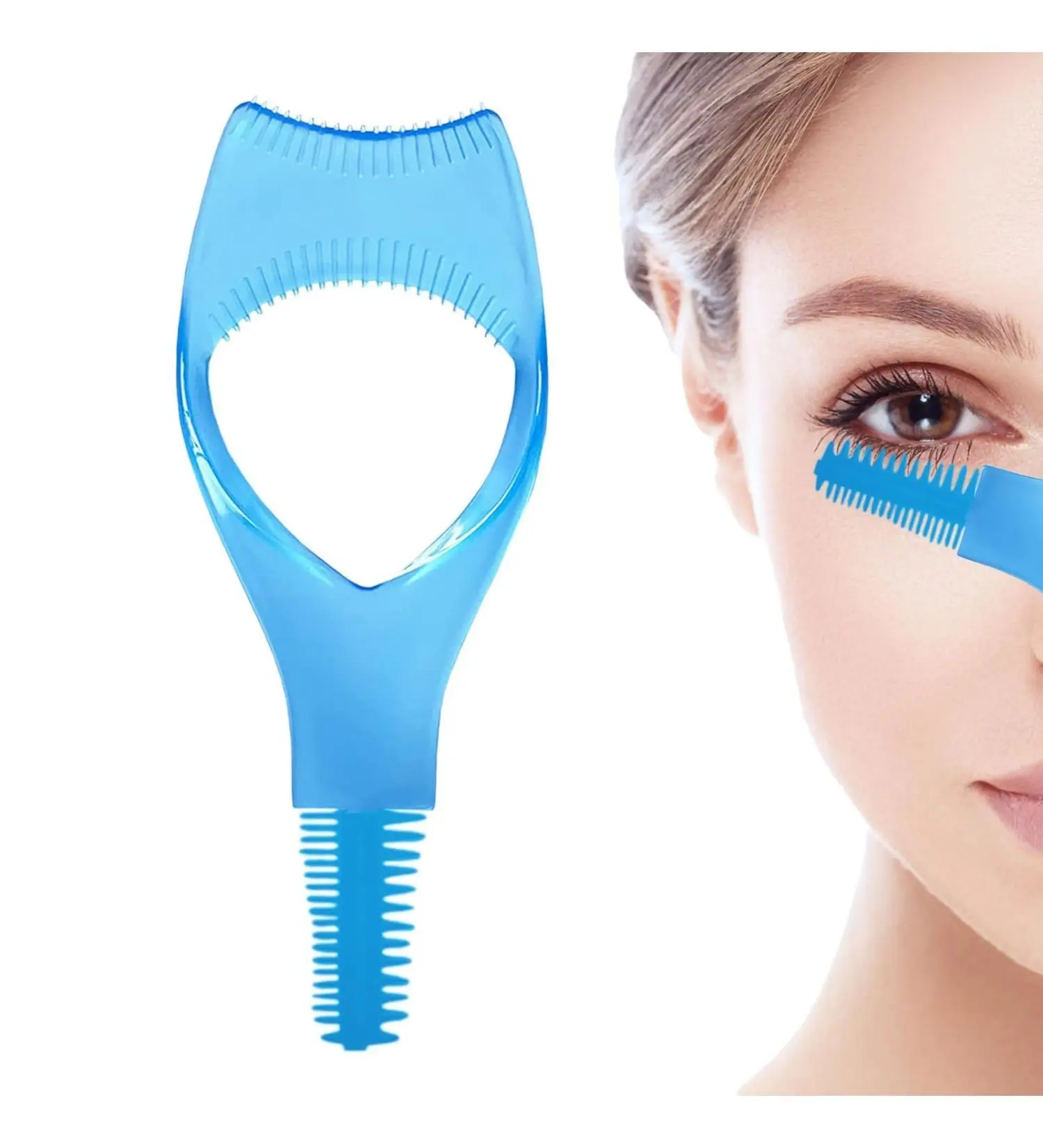 Blue Mascara Shield Tool for Smudge-Free Eye Makeup – Easy Lash Guard for Daily Beauty Routine, Travel Makeup Bag & Girls’ Night Prep