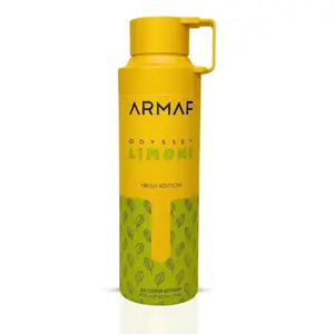 Odyssey Limoni Fresh Deodorant Spray 200ml (6.8 oz) by Armaf