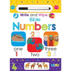 Write and Wipe: Bible Numbers - Comprehensive Guide to Scriptures - Easy-to-Read Format