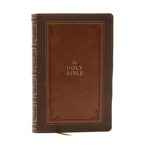 1611 KJV with Apocrypha, Brown Leathersoft: Holy Bible by Thomas Nelson [Leatherbound Book]