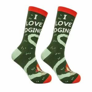 Men's I Love Edging Socks Funny Sarcastic Lawn Care Graphic Novelty Footwear For Men Funny Graphic Socks Comfortable Fitted Spandex Cotton