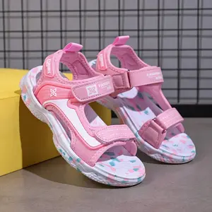 Fashionable and cute open-toe sports sandals suitable for girls, breathable and lightweight sandals suitable for indoor and outdoor beach use