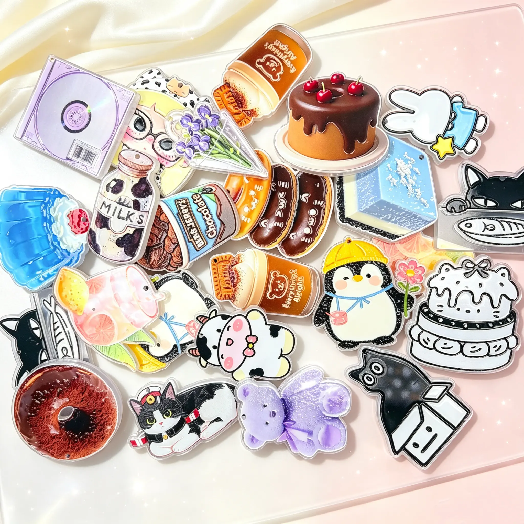 【For Keychain】- Big Acrylic Card Mix(Pendant)
