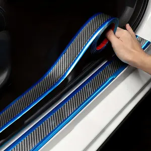 Car Threshold Anti-stepping/Scratching Door Decor Bump Sticker 1 Meter Car Accessories
