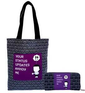 Your Status Updates Annoy Me Tote Bag and Wallet Set
