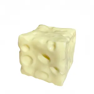 Viral Giant Cheese Squishy Fidget Toy | Moldable ASMR Stress Relief Squeeze Ball | Slow Rising Desk Accessory (6/7cm)