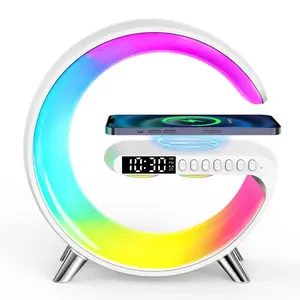 GPED Digital Alarm Clock Table Lamp Display With Wireless Charging