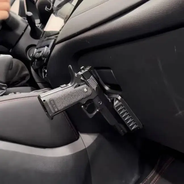 Gun Magnet Bracket Quick Draw Gun Magnetic Pistol Holster Hidden Car Applicable to multiple scenarios Adjustable