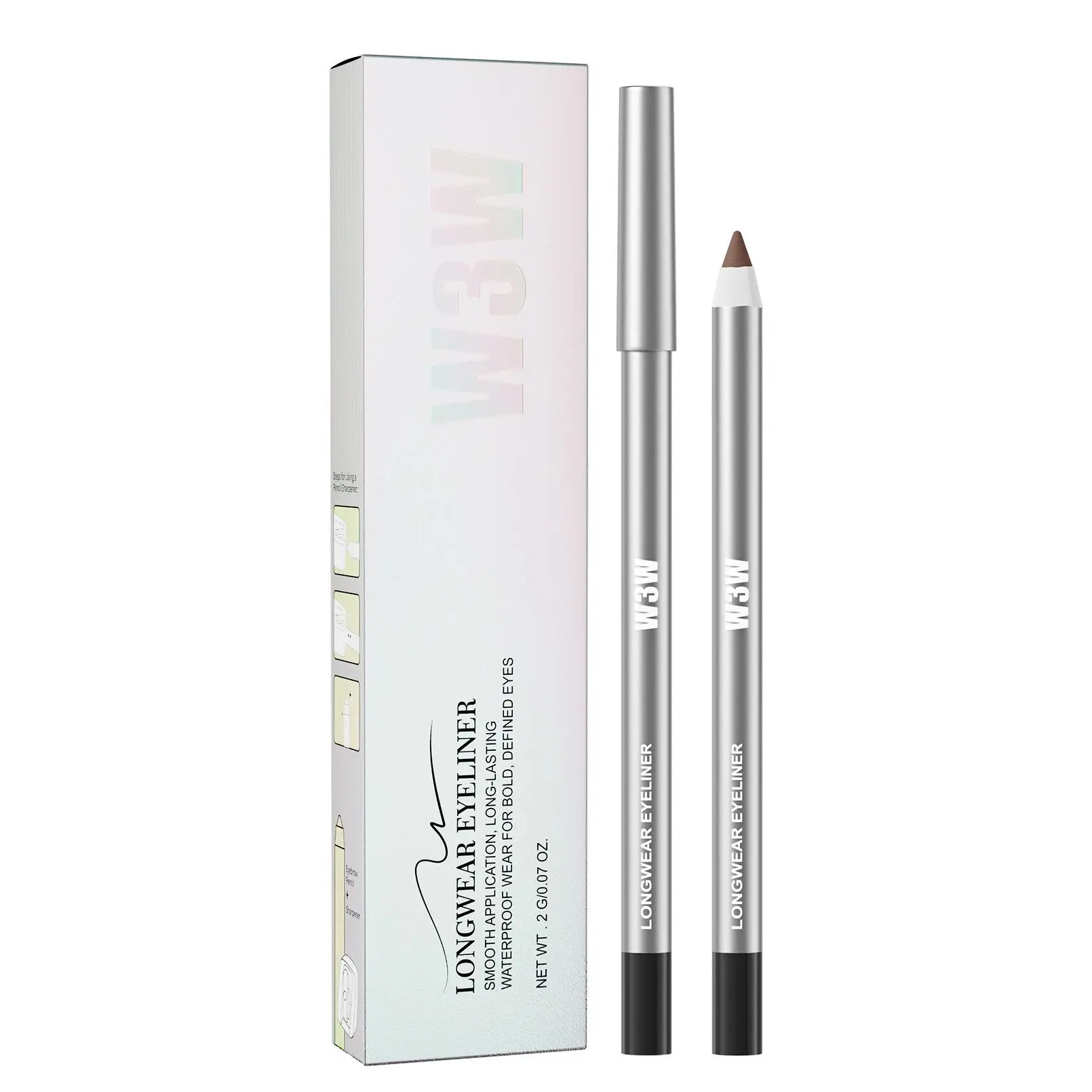 Gel Eyeliner Pencil - Smooth, Creamy, 24HR Waterproof, Smudge-Resistant, Easy-to-Apply for Daily & Party Makeup
