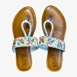Suhana Floral Kolhapuri Sandals
