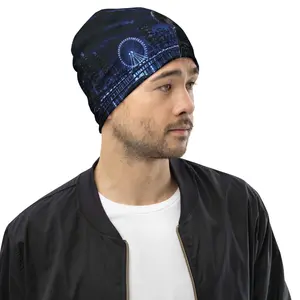 Le NaMo Sapphire Harbor Phantom All-Over Print Beanie
