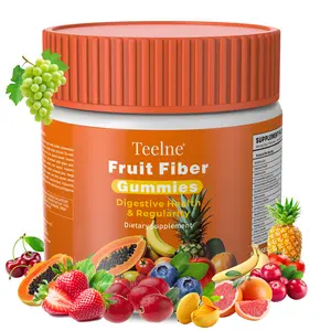 Teelne Fiber Gummies for Adults – Digestive Wellness with Aloe Vera, Blueberry, Tomato & 15+ Superfoods –Non-GMO, Gluten-Free – 30-Day Supply