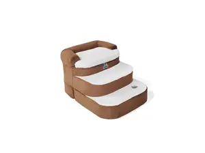 Steppy Bed 5.5 - 3 Step Dog Steps - Round Base Steppy Bed 5.5 - 3 Step Dog Steps - Round Base