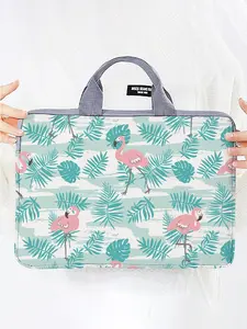 Flamingo Pattern Laptop Bag, Large Capacity Ultra-Light Durable Design, 15 Inch Laptop Case for Travel and Daily Use
