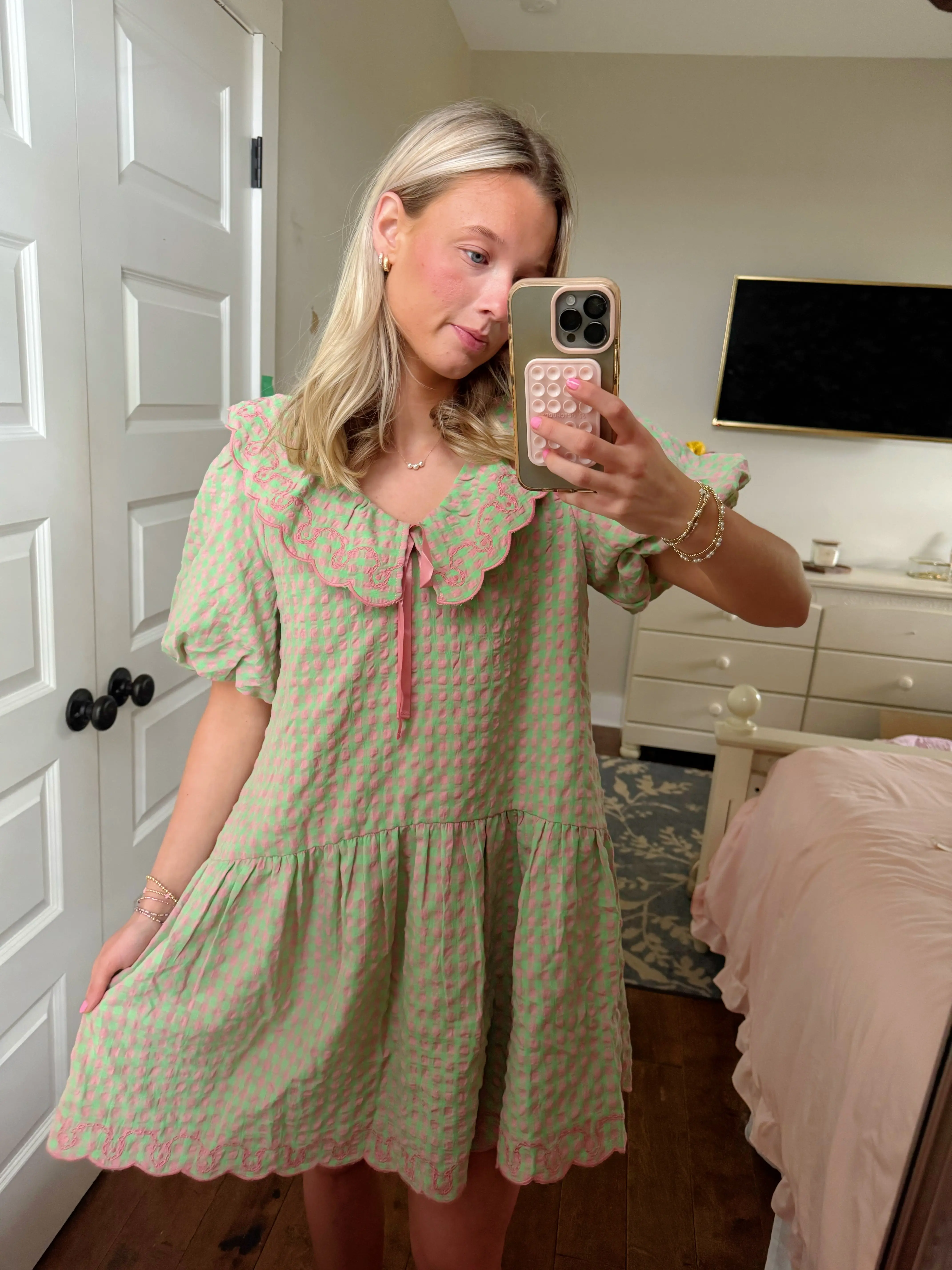 Gingham Watermelon Dress