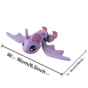 3D Printed Squirrel Decoration, Pla Material, Moveable Joints, Vibrant Colors, No Power Needed, Creative Holiday Home Gift