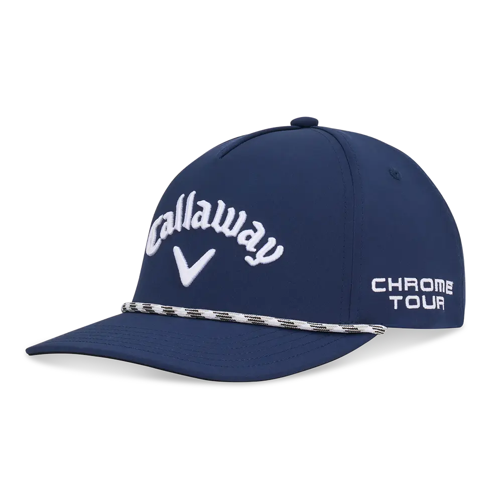 Callaway Golf Men's Tour Authentic Performance Pro Rope Hat in Navy | Size: Adjustable, Golf Accessories, Mens Hats