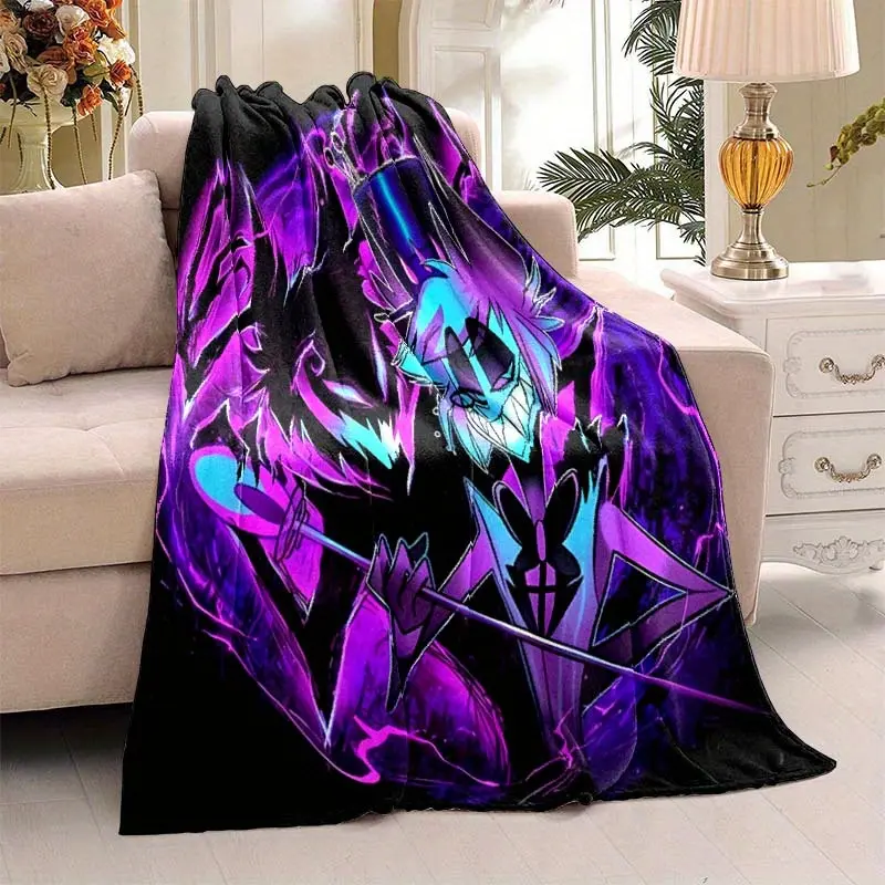 Hazebni Hotel Alastor Soft Cozy Blanket - Constellation Art Night Sky Print, Fading-Resistant, Multi-Size, All-Season, Portable Watch Party Throw for Indoor/Outdoor/Car Camping, Ideal Gift for Family, Summerwins
