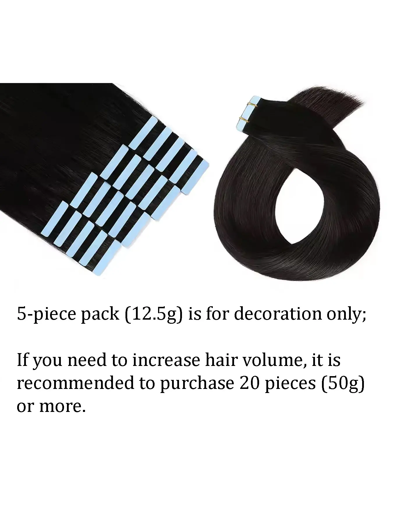Human Hair Tape-In Extensions 18 Inch Straight 50g 25pcs Seamless Human Hair Straight Tape-In Extensions 18-24 Inches  main image 3