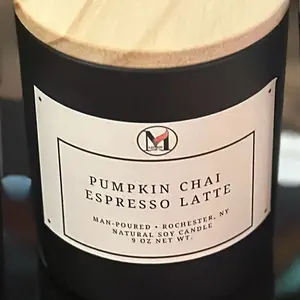 Pumpkin Chai Espresso Latte Candle - 9 oz Natural Soy Candle