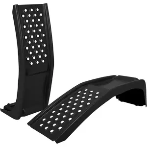 Heavy Duty Car Ramps Set 8000 LBS Auto Ramp Solid Steel Ramps, Pack of 2, Max Lift Height 8 inch (Black, Product Size 34.7" L x 11" W x 9" H)