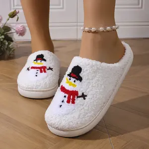 Christmas Slippers for Men Women - Indoor Christmas Slippers,Cute Fuzzy House Slippers, Non-Slip Warm Slippers, Christmas for Indoor Outdoor Women Girlfriend