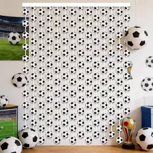 Football Theme Rain Curtain, Fan Party Background Decoration, World Cup Viewing Photo Door Curtain, Soccer Event Backdrop
