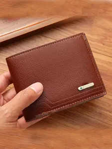 Men's Wallet with Card Holder, Fashionable Money Clip, ID Photo Frame, Multi-Card Slots, Ultra-Thin Soft PU Leather, Casual Business Use