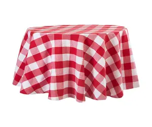Round Tablecloth - Buffalo Plaid Table cloths