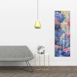 212 MAIN C1RC1648SWMW3D 16x48 in. White Beams Wall Art Print - Conscious Sales Collection, Modern Home Decor, Thoughtful Gift for Space Enhancement