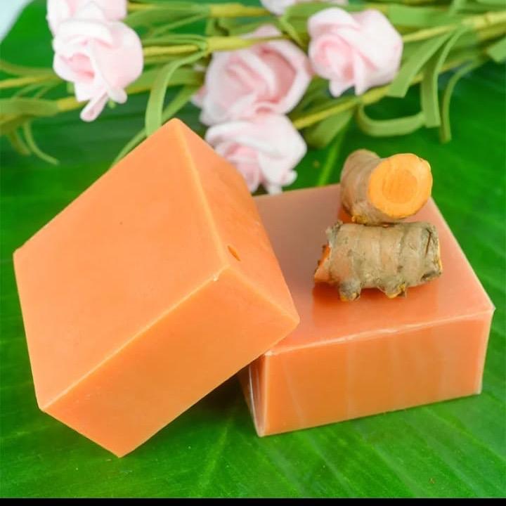 Organic Turmeric & Kojic Acid Soap for Body and Face Care - 3.5oz Net Weight - Facial, Coconut