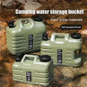 5 Gallon Water Bottle, Camping Water Storage Container, Truly Leak Proof Water Storage, BPA-Free Portable Emergency Water Tank, Durable, Scratch Resistant, Corrosion Resistant, Leak Proof, For Outdoor Hiking Accessories
