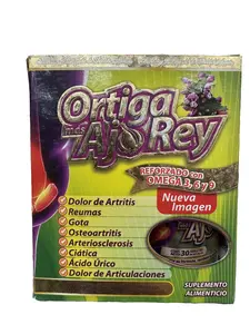 Ortiga Mas Ajo Rey Reforzado Natural Edible Dietary Supplement - Healthcare Vitamin with 3,6,9 Essential Fats, Natural Ingredients for Advanced Outdoor Activities