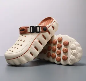 Platform EVA Clogs for Women Men, Closed Toe Thick Sole Slip On Sandals, Breathable Garden Beach Shoes, Lightweight House Slippers