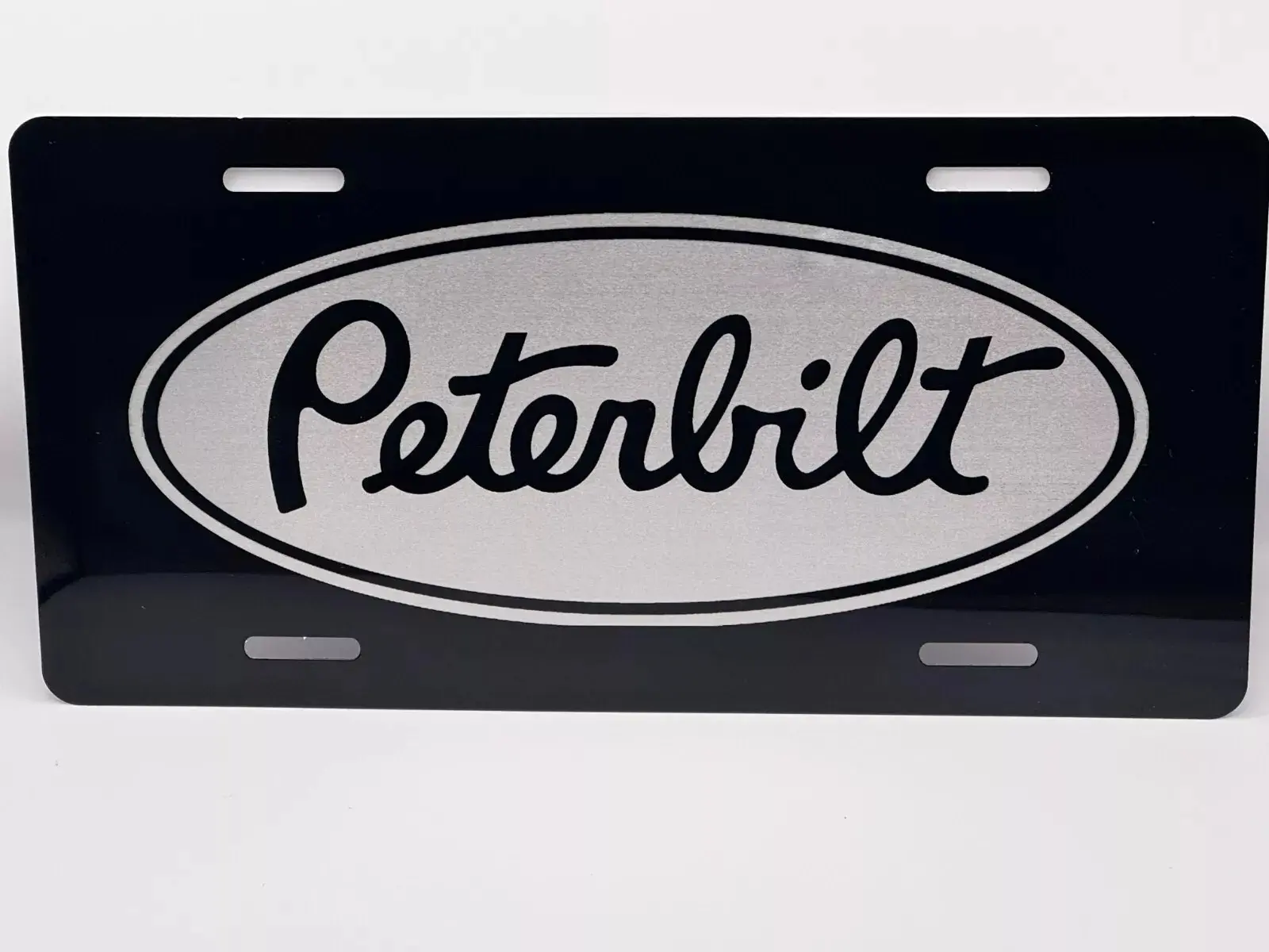 Peterbilt Black Vanity License Plate Peterbilt Black Vanity License Plate