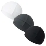 3PCS Simple Style Plain Color Skull Beanie for Men & Women, Casual Sportive Breathable Beanie Hat for Outdoor Sports for Men & Women, Fitted Hats