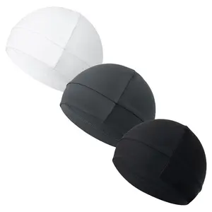 3PCS Simple Style Plain Color Skull Beanie for Men & Women, Casual Sportive Breathable Beanie Hat for Outdoor Sports for Men & Women, Fitted Hats