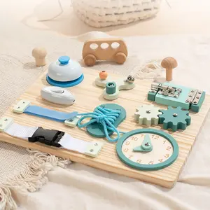 One set, Baby Early Learning Activity Board, Baby Sensory Integration Training Montessori Educational Toy for 3-Year-Olds, Makes a Great Gift