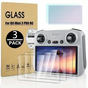 Dji Mini3/mini3 Pro/RC Pro Drone Remote Screen Protector, 3-Pack, 5h Hardness, Anti-Scratch, Smooth Surface, Camera Cutout, Precise Fit